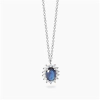 Collana Mabina Donna in Argento Zaffiro 553935